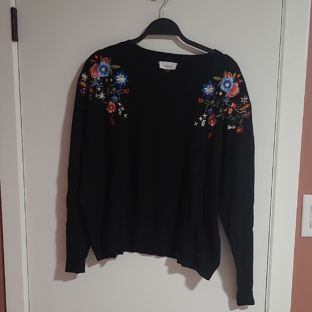 Milano - Black Knit Blouse